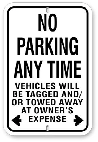 1np007 no parking any time
