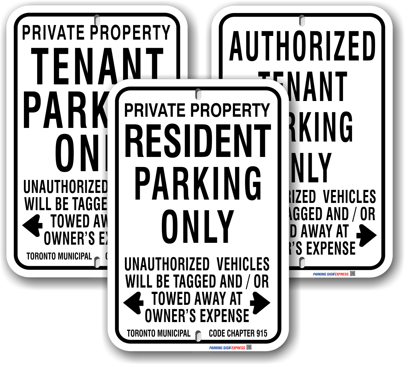 tenant & resident parking only signs