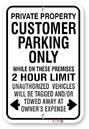 1CP004 Customer Parking Sign with Time Limit and Toronto Municipal code 915
