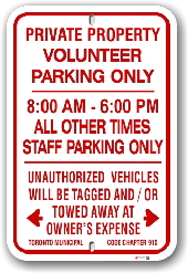 1npv01 volunteer parking only with time limits and unauthorized vehicles will be tagged and towed away