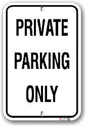 1pp002 private parking only parking sign made by all sign