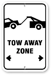 1ta001 no parking tow away zone
