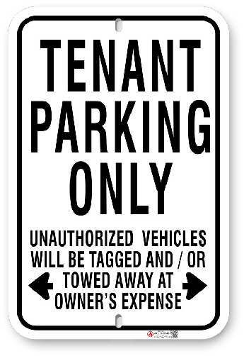 1TP003 Tenant Parking Only sign