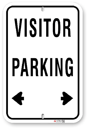 1VP001 Standard Visitor Parking sign 