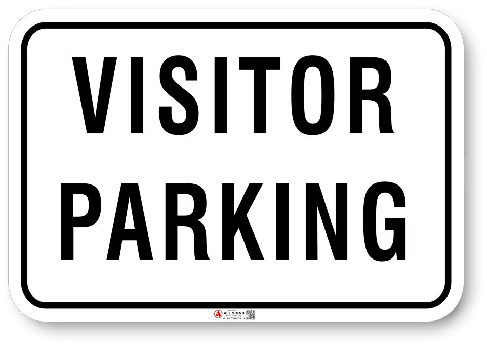 1VP003 Standard Visitor Parking sign