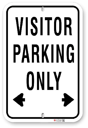 1VP004 Standard Visitor Parking Only sign