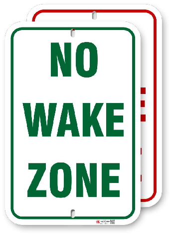 1wz002 no wake zone by all signs co