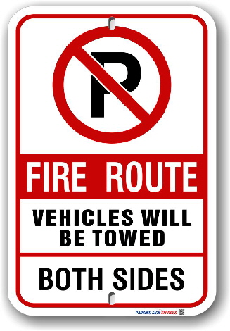2fr010 fire route sign for the township of uxbridge by-law 2013-184