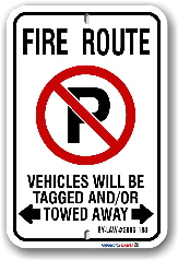 2mfr01 city of markham fire route sign by-law 2005-188