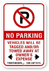 2np001 no parking with red circle p code 915