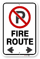 2RF01 City of Brampton Fire Route sign 