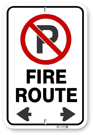  2FR014 fire route no parking sign for the citys of bradford ajax caledon whitchurch stouffville caledon & brampton BY-LAW No 2008-123-FR